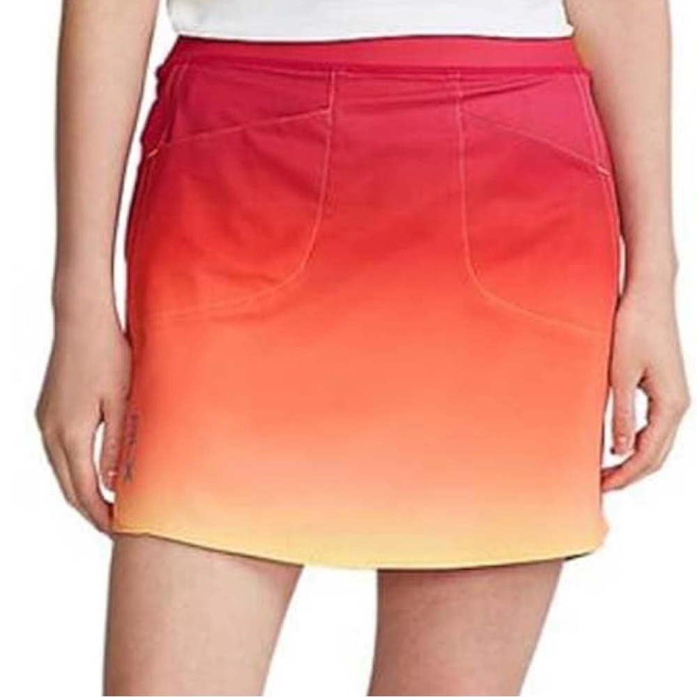 Gradient Red and Orange Women's Skirt Size M